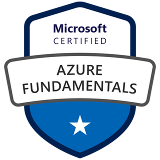 Microsoft Certified: Azure Fundamentals (AZ-900) badge